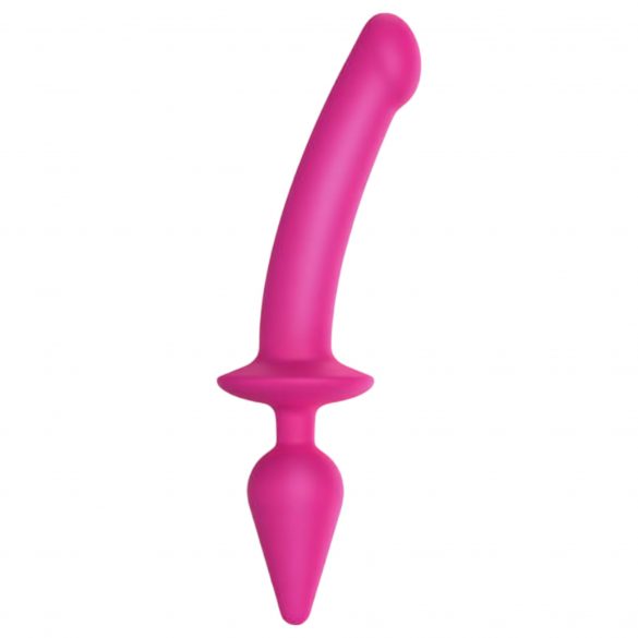 Strap-on-me Swith Semi-Realistic XXL - silikonové dildo 2v1 (růžové)