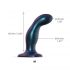 Strap-on-me Snaky M - gebogen anale dildo (metaalblauw)