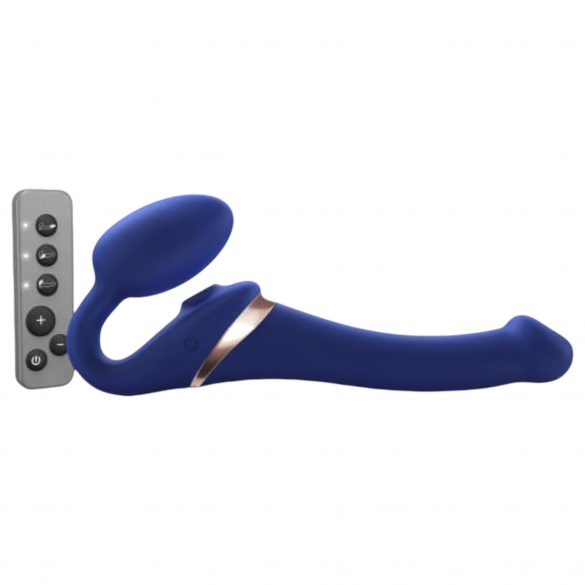 Strap-on-me S - vibromasseur à vagues d'air - petit (bleu)