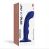 Strap-on-me M - G-Spot vibreur étanche pulsant (bleu)