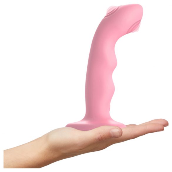 Strap-on-me M - Vibrateur G-spot pulsant étanche (rose)