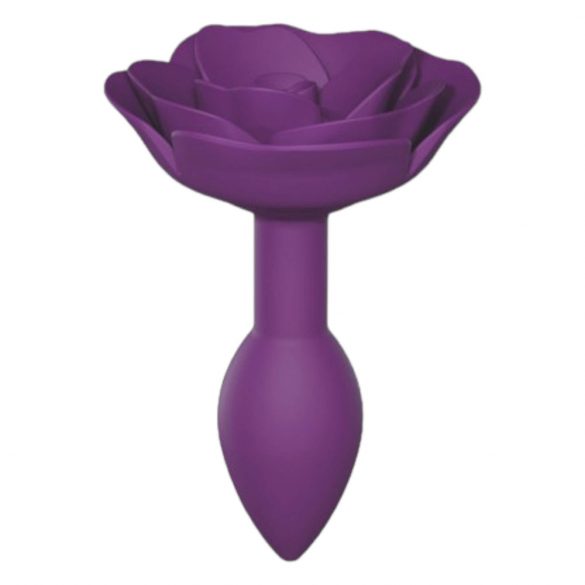 Love to Love Roses S - plug anal en silicone (violet)