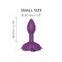 Love to Love Roses S - plug anal en silicone (violet)