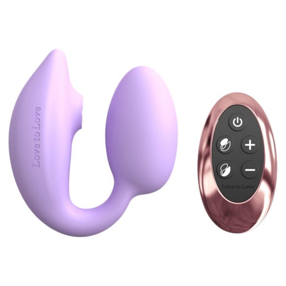 Love to Love Wonderlover - vibromasseur point G avec stimulateur clitoridien (mauve)