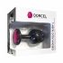 Dorcel Geisha Plug Ruby L - zwarte anaal plug met roze steen