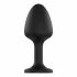 Dorcel Geisha Plug Diamond XL - anální dildo s bílým kamenem (černé)