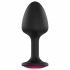 Dorcel Geisha Plug Ruby XL - růžové anální dildo s kamínky (černé)