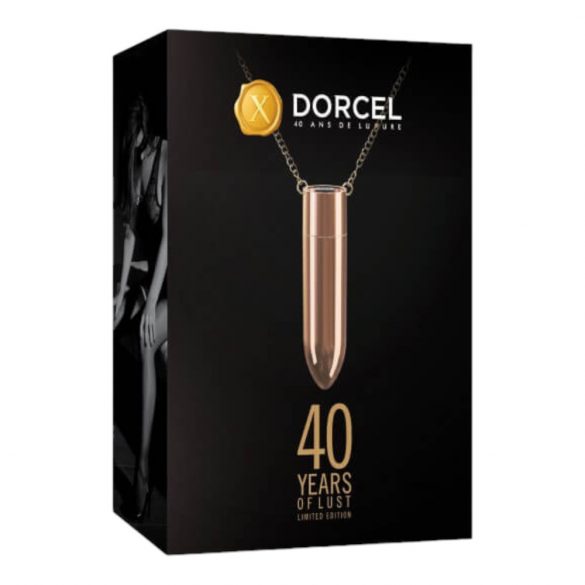 Dorcel - collier avec vibromasseur étanche, rechargeable (or rose)