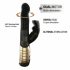 Dorcel Baby Rabbit 2.0 - vibrateur à double stimulation rechargeable (noir-doré)