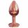 Dorcel Diamond Plug S - hliníkový anální kolík - malý (růžovo-zlatý)