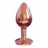 Dorcel Diamond Plug S - hliníkové anální dildo - malé (rosegold)