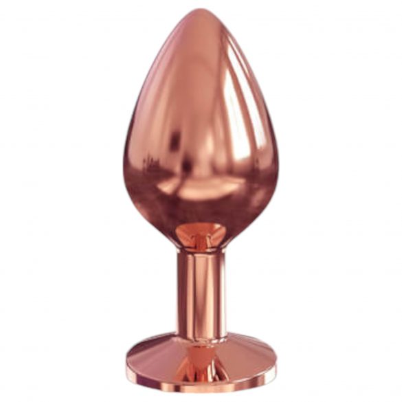 Dorcel Diamond Plug M - hliníkové anální dildo - střední (rosegold)