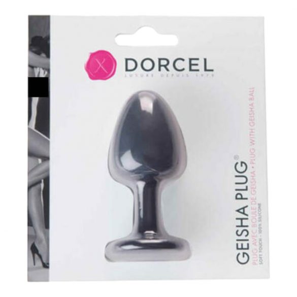 Dorcel Geisha Plug M - anální dildo s kuličkami (černé)