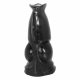 AnimHole Wolf - wolf penis dildo - 21cm (zwart)