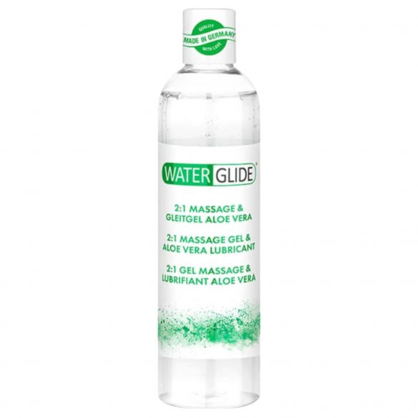 Waterglide 2v1 - lubrikační a masážní gel na vodní bázi - aloe vera (300 ml)