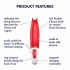 Satisfyer Fleur de Puissance - vibrateur étanche à batterie (rouge)