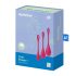 Satisfyer Yoni Power 1 - Geishaballetjes set - rood (3-delig)