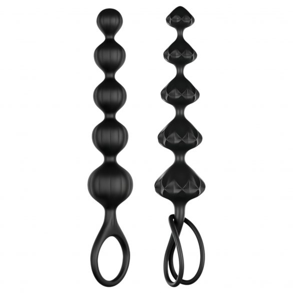 Perles d'Amour Satisfyer - Set Anales (Noir, 2 Pièces)