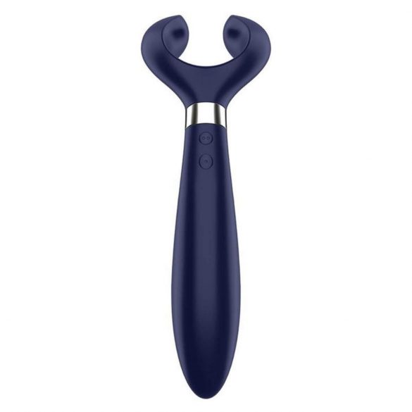 Satisfyer Plaisir Infini - vibromasseur pour couple rechargeable et étanche (bleu)