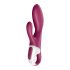 Satisfyer Heated Affair - vibromasseur rouge chauffant avec bras pour le clitoris