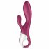 Satisfyer Heated Affair - nabíjecí vibrátor s ohřevem a ramenem na klitoris (červený)