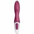 Satisfyer Heated Affair - nabíjecí vibrátor s ohřevem a ramenem na klitoris (červený)