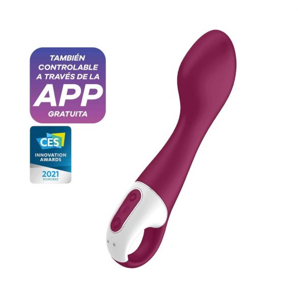 Satisfyer Hot Spot - oplaadbare, verwarmende G-spot vibrator (rood)