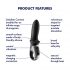 Satisfyer Hot Passion - slimme verwarmde anale vibrator (zwart)