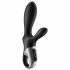 Satisfyer Heat Climax Plus - chytrý, zahřívací, pákový anální vibrátor (černý)