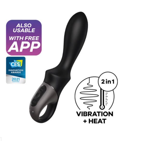 Satisfyer Heat Climax - slimme verwarmende anale vibrator (zwart)