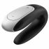 Satisfyer Double Fun - vibromasseur de couple intelligent et étanche (noir)