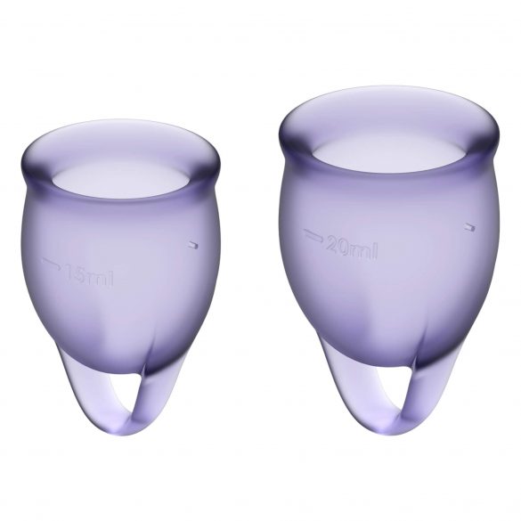 Satisfyer Confiance - ensemble de coupes menstruelles (violet) - 2 pièces