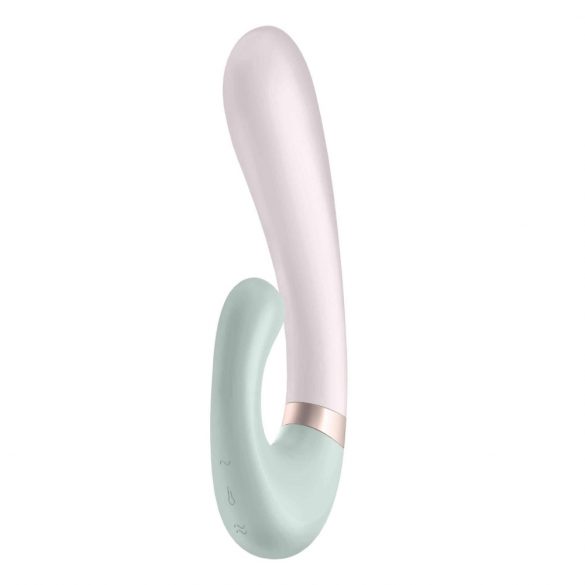 Satisfyer Heat Wave - inteligentní, pákový vibrátor s ohřevem (máta)