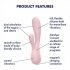 Satisfyer Mono Flex - vibromasseur intelligent étanche (rose clair)