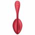 Satisfyer Shiny Petal - vibrační vajíčko s rádiovým ovládáním (červené)