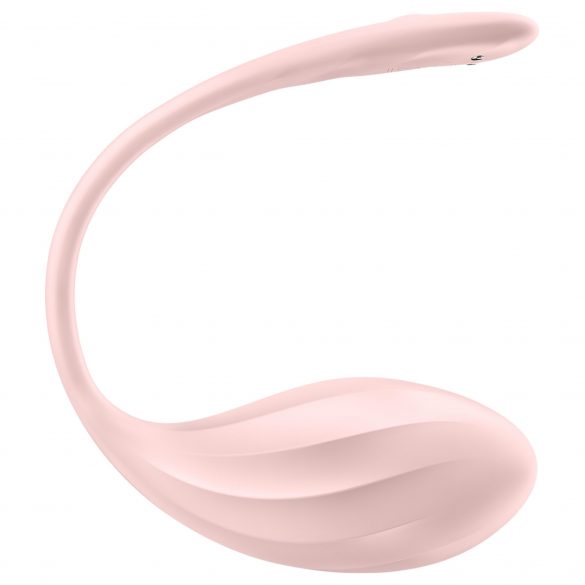 Satisfyer Pétale Nervuré - œuf vibrant télécommandé (rose)