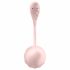 Satisfyer Ribbed Petal - rádiové vibrační vajíčko (růžové)