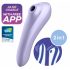 Plaisir Double Satisfyer - stimulateur à air et vibromasseur 2-en-1 (violet)