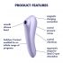 Satisfyer Dual Pleasure - nabíjecí, vodotěsný smart vibrátor na klitoris a vagínu (fialový)