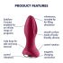 Satisfyer Rotator Plug 2 - Plug anal perlé avec batteries (fusion)