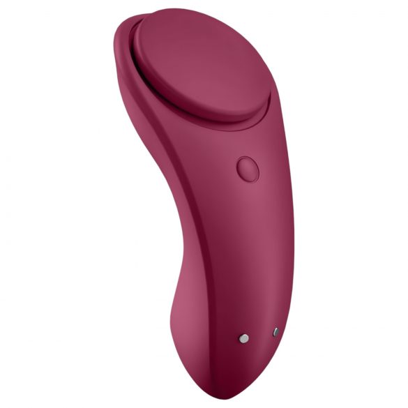 Satisfyer Sexy Secret - culotte vibrante intelligente et étanche (bordeaux)