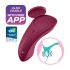 Satisfyer Sexy Secret - nabíjecí, vodotěsný smart vibrátor na klitoris (bordový)