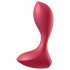 Satisfyer Backdoor Lover - nabíjecí, vodotěsný anální vibrátor (červený)