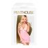 Penthouse Doux & Épicé - robe en dentelle à bretelles et string (rose) - L/XL