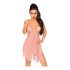 Penthouse Sweet Beast - roze babydoll en string (roze)