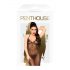 Penthouse Love on Fire - třpytivý průhledný catsuit s tangy (černý) - L/XL