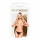 Penthouse Hot Getaway - otevřené krajkové tanga (černé)  - L/XL