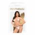 Penthouse Body Search - combinaison résille ouverte (blanc)