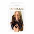 Penthouse Hypnotic Power - peignoir court en dentelle et string (noir)