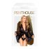 Penthouse Hypnotic Power - peignoir court en dentelle et string (noir) - XL